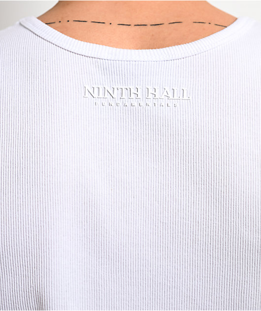 Ninth Hall Fundamentals Ribbed White Tank Top