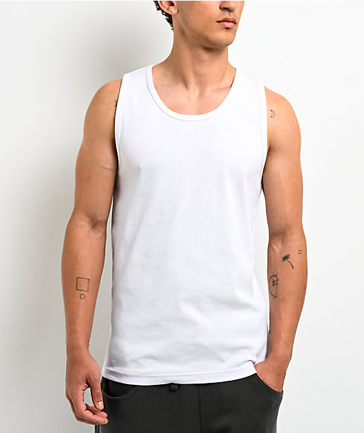 Ninth Hall Fundamentals Ribbed White Tank Top