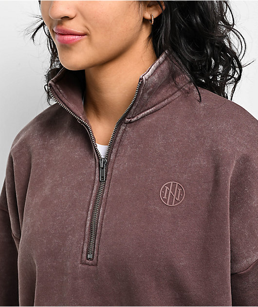 Oversized quarter zip best sale