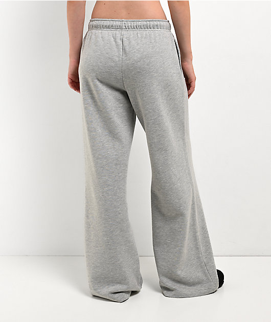 Ninth Hall Fundamentals Sherry Heather Grey Wide Leg Sweatpants