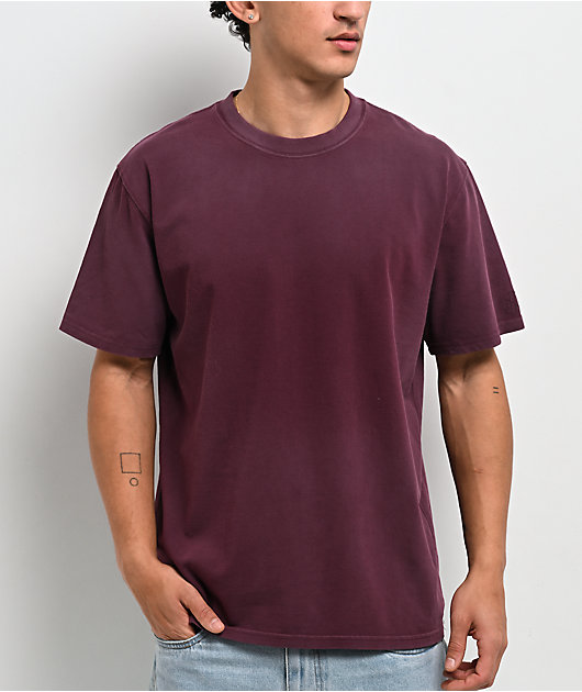 Ninth Hall Fundamentals Shipwreck Dark Red Wash Boxy T-Shirt