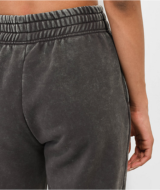 Ninth Hall Fundamentals Sibyl Black Mineral Wash Relaxed Sweatpants