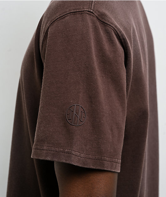 Ninth Hall Fundamentals Spray Brown Wash Boxy T-Shirt