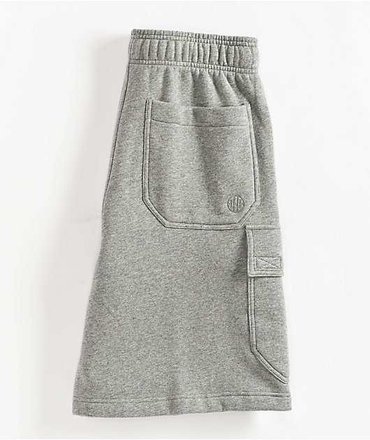 Ninth Hall Fundamentals Stash Grey Cargo Sweat Shorts | Zumiez
