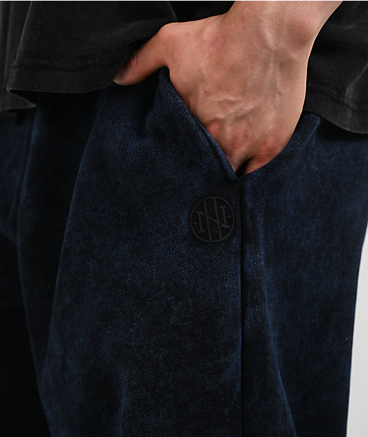 Ninth Hall Fundamentals Static Indigo Wash Baggy Sweatpants
