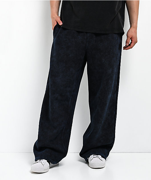 Ninth Hall Fundamentals Static Indigo Wash Baggy Sweatpants