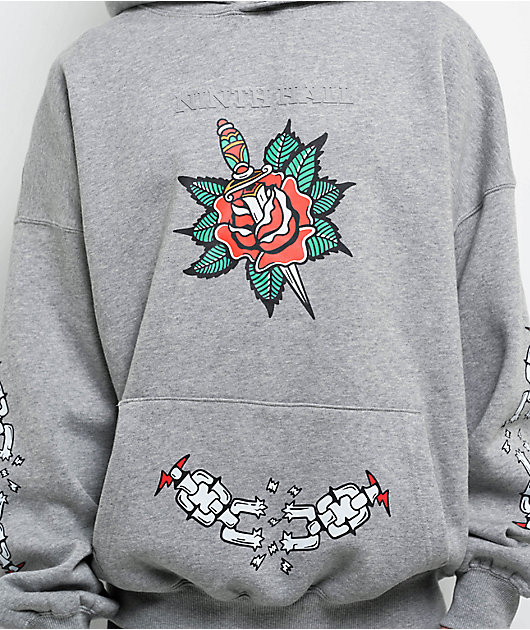 Ninth Hall Fundamentals Tattoo Flash Grey Hoodie | Zumiez