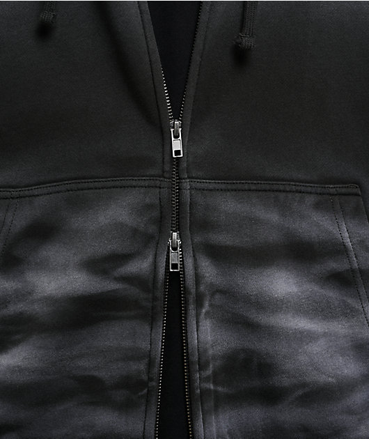 Ninth Hall Fundamentals Whisker Ash Wash Boxy Zip Hoodie
