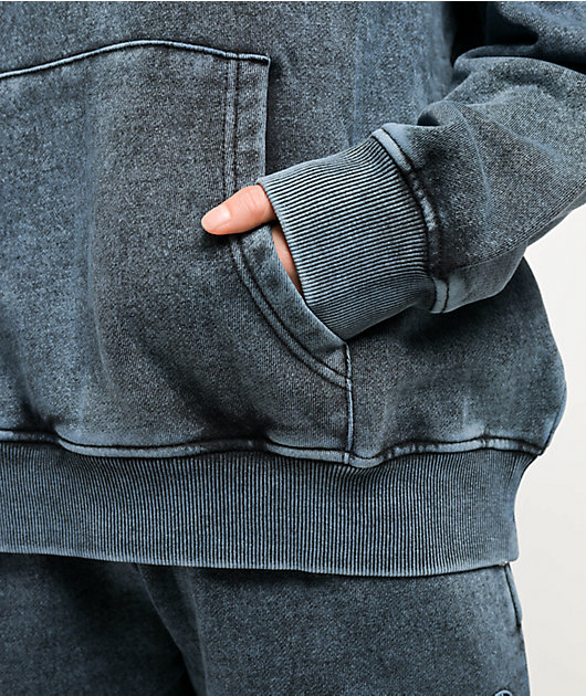 Ninth Hall Fundamentals Wichita Blue Fog Wash Relaxed Hoodie