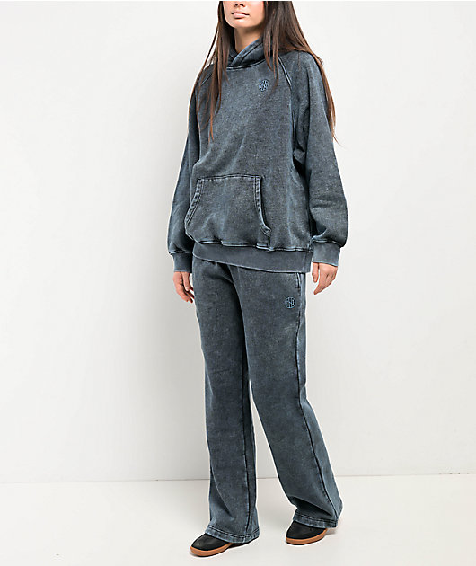 Ninth Hall Fundamentals Wichita Blue Fog Wash Relaxed Hoodie