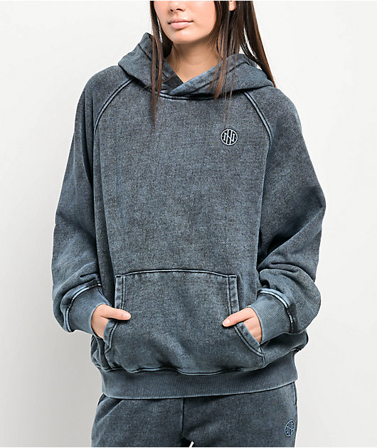 Ninth Hall Fundamentals Wichita Blue Fog Wash Relaxed Hoodie | Zumiez