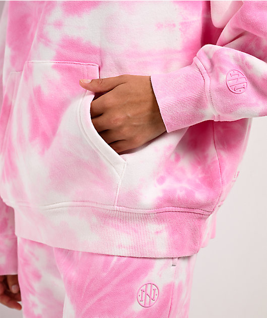 Ninth Hall Fundamentals Wichita Pink Tie Dye Hoodie