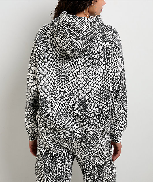 Ninth Hall Fundamentals Wichita Snake Black & Off White Hoodie