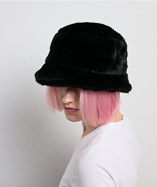 Ninth Hall Fuzzy Black Bucket Hat | Zumiez