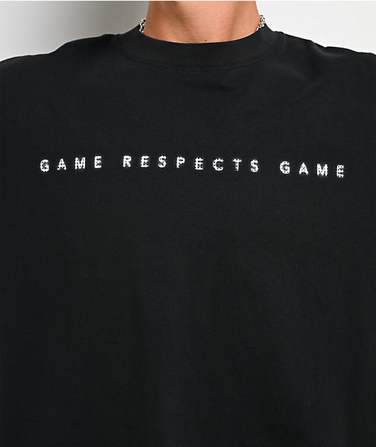 Ninth Hall Game Respects Game Black T-Shirt