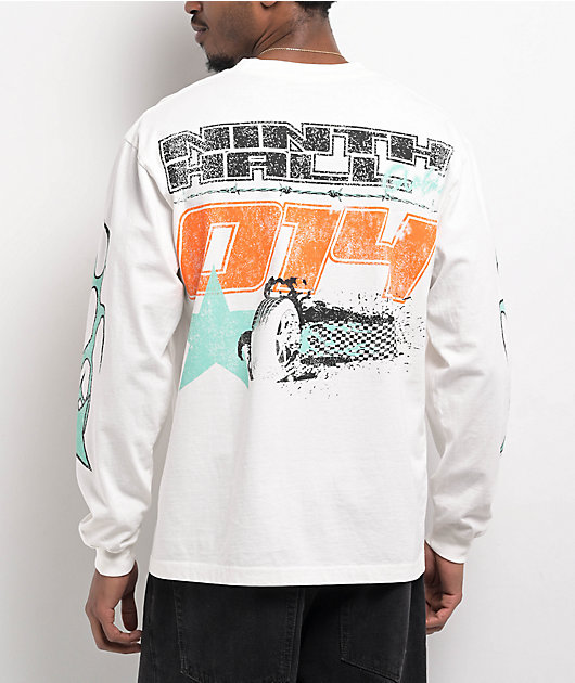 シャツ LONG DOZEN HALF T WHITE Triple Long Sleeve T - White