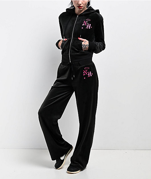 パンツ ANTICOUNTRYCLUB SWEATSHIRT & SWEATPANTS Ninth Hall Gretchen Caviar Velour Sweatpants | Zumiez