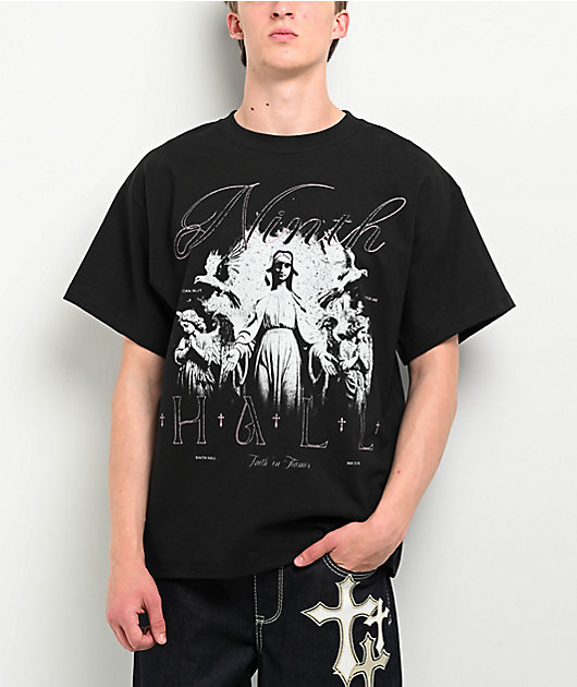 Ninth Hall Heaven Can Wait Black T-Shirt | Zumiez