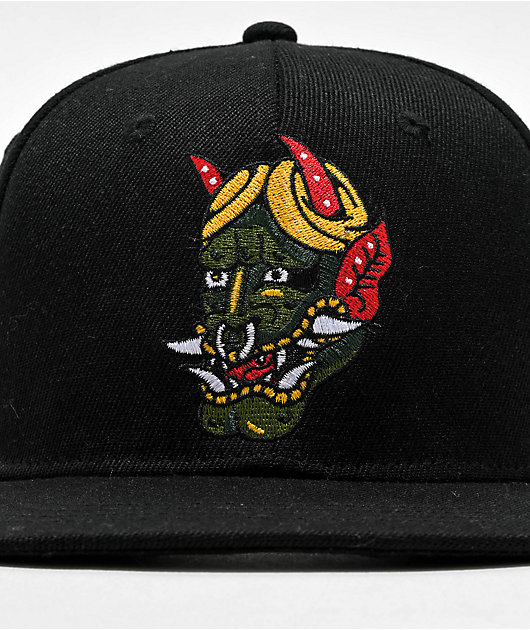 Ninth Hall High Profile Dragon Black Snapback Hat | Zumiez