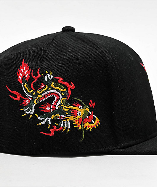 Ninth Hall High Profile Dragon Black Snapback Hat | Zumiez