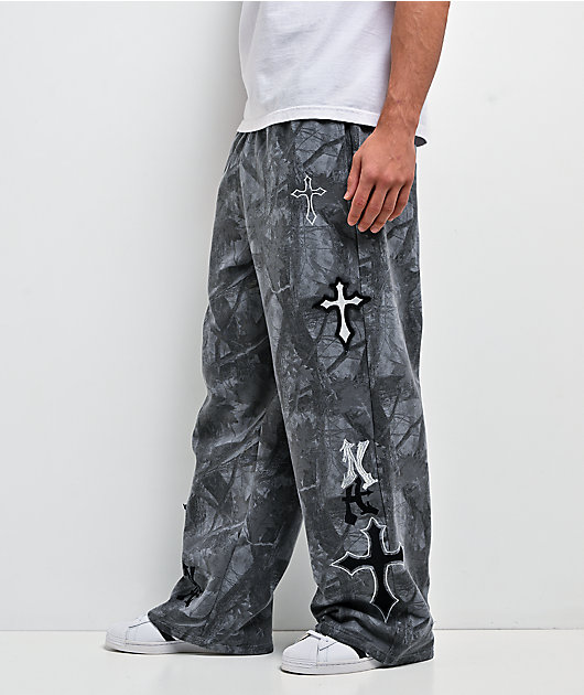 Ninth Hall Holy Woods Grey Camo Baggy Sweatpants
