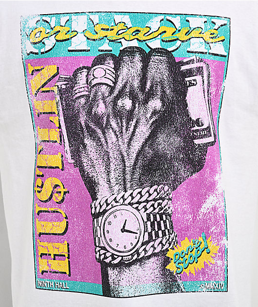 Ninth Hall Hustlin Vintage White T-Shirt
