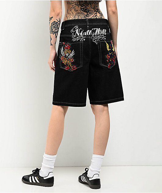 Ninth Hall Idle Black Wash Shorts | Zumiez Ninth Hall Idle Black Wash Shorts | Zumiez