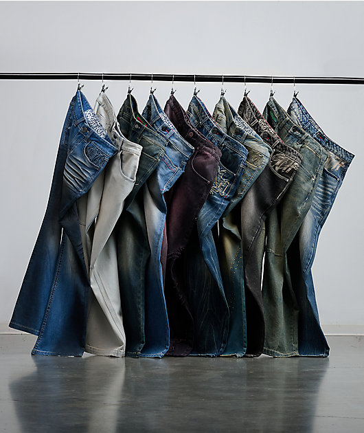 Ninth Hall Idle Blue Wash Straight Leg Jeans
