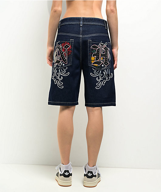 Ninth Hall Idle Dark Blue Shorts | Zumiez