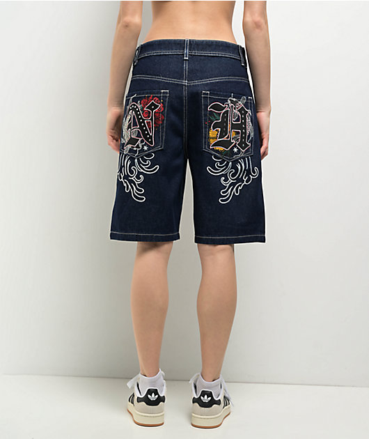Ninth Hall Idle Dark Blue Shorts | Zumiez
