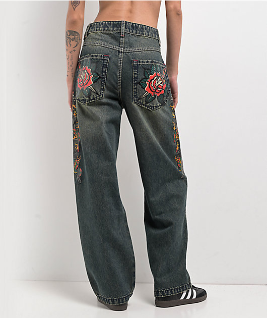 ︎︎hoku☆ Andequal denim pants 1170-2-ID Indigo Sashiko Denim - Relaxed Tapered Fit – Blue Owl