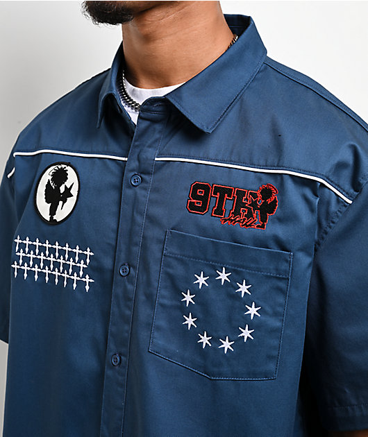 Ninth Hall Ignition Blue Work Shirt