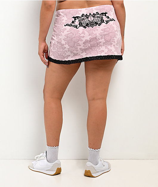 Ninth Hall Khloe Pink-A-Boo Lace Skirt