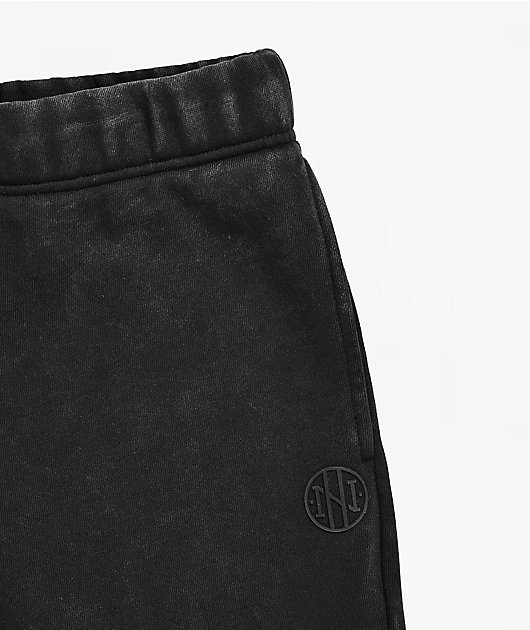 Ninth Hall Kid's Black Wash Oversized Sweatpants