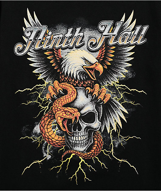 Ninth Hall Kids Eagle Rock Black T-Shirt