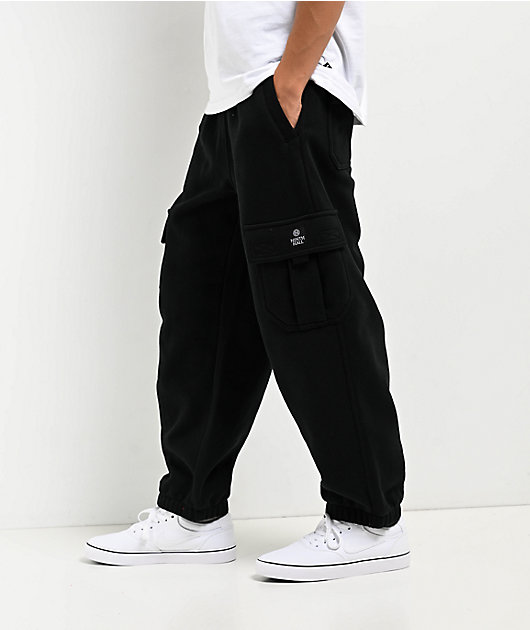 Ninth Hall Kids Stash Black Cargo Sweatpants | Zumiez