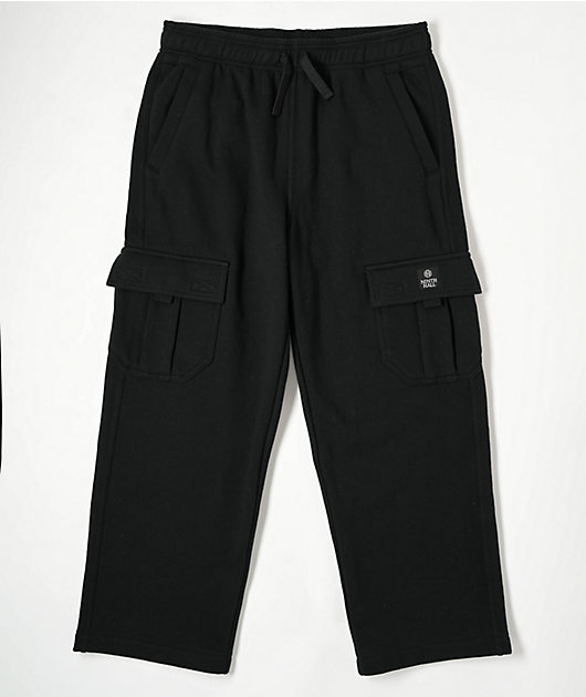 Ninth Hall Kids Stash Black Cargo Sweatpants