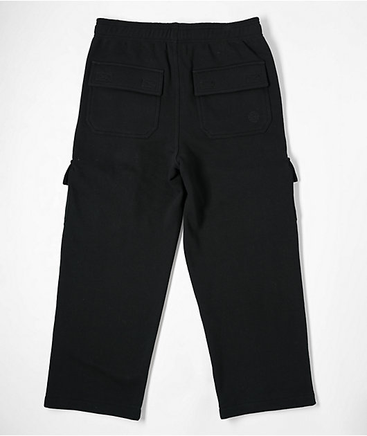 Ninth Hall Kids Stash Black Cargo Sweatpants