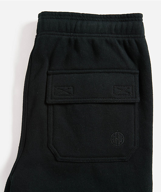 Ninth Hall Kids Stash Black Cargo Sweatpants