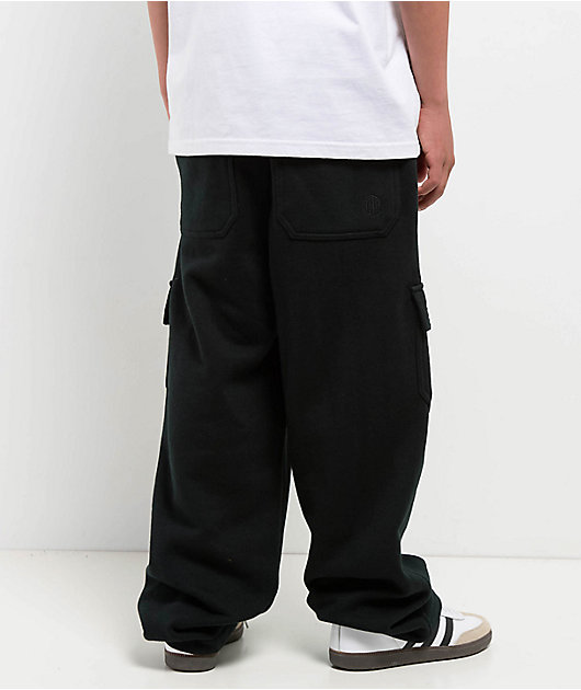 Ninth Hall Kids Stash Black Cargo Sweatpants