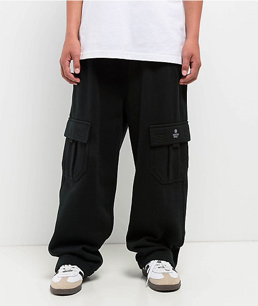 Ninth Hall Kids Stash Black Cargo Sweatpants | Zumiez