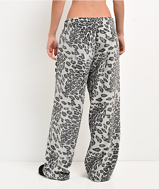 Ninth Hall Kitty Grey Plush Lounge Pants