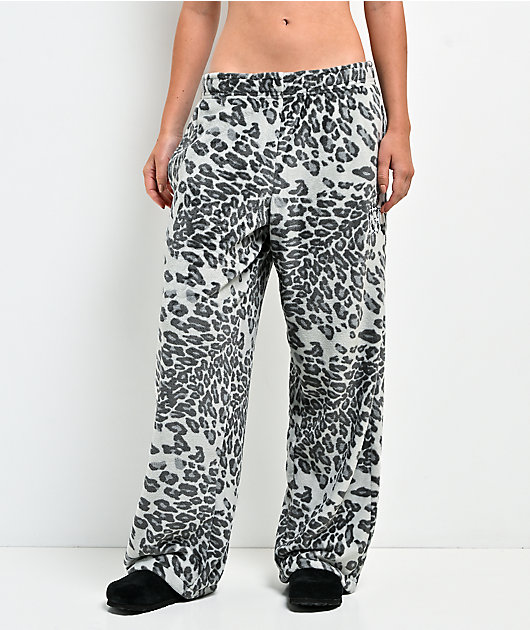 Ninth Hall Kitty Grey Plush Lounge Pants