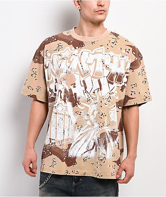 CALUX / キャラクス SAVE ROOM FOR DESSERT Tシャツ Better in the Desert Unisex Tee Heather Tan | Keep Nature Wild