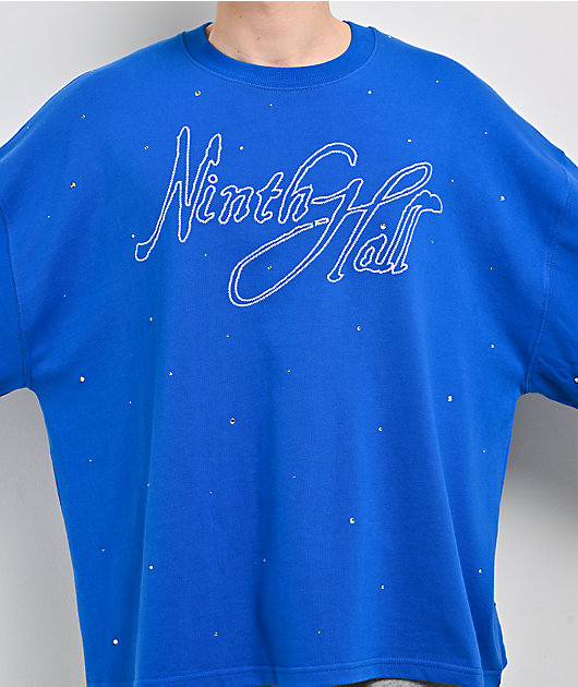 Ninth Hall Lightfall Blue & White 2fer Long Sleeve T-Shirt