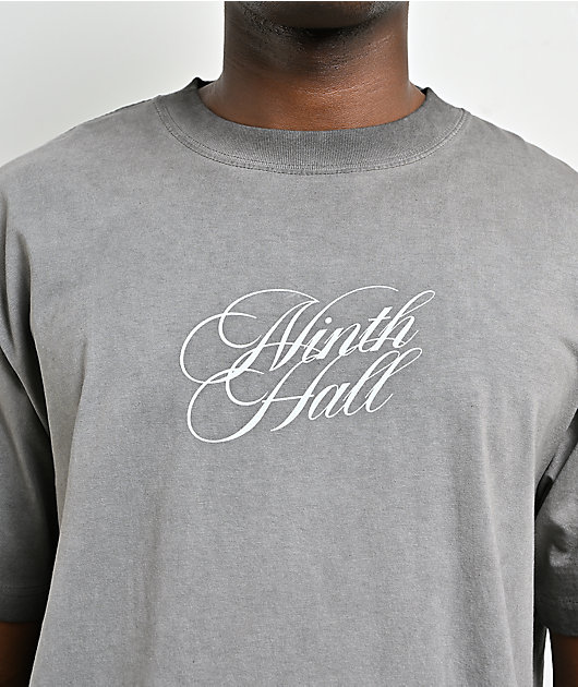 Ninth Hall Little Helper Charcoal Grey Wash T-Shirt