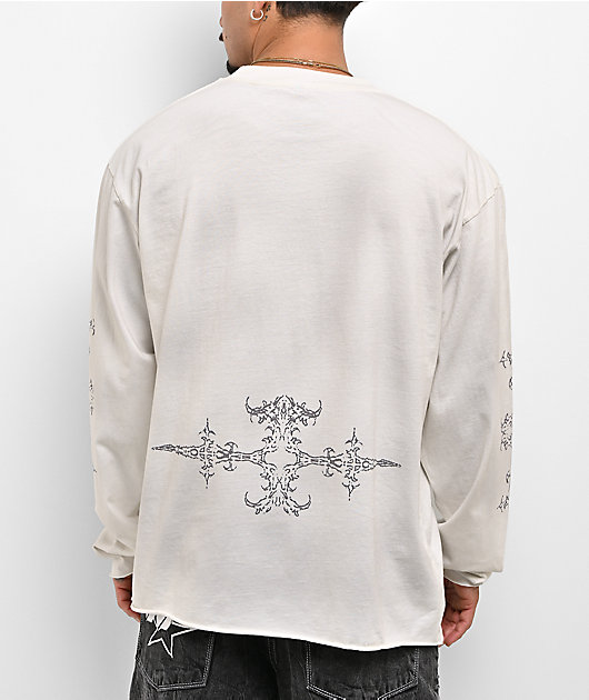 Ninth Hall Little Helper Dirty White Long Sleeve T-Shirt