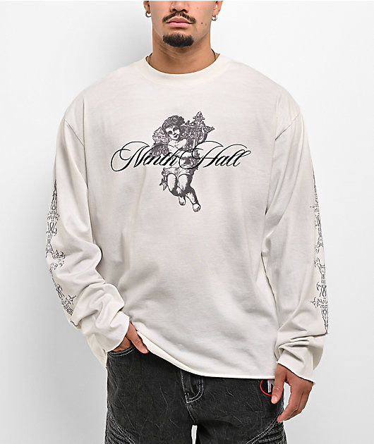 Ninth Hall Little Helper Dirty White Long Sleeve T-Shirt