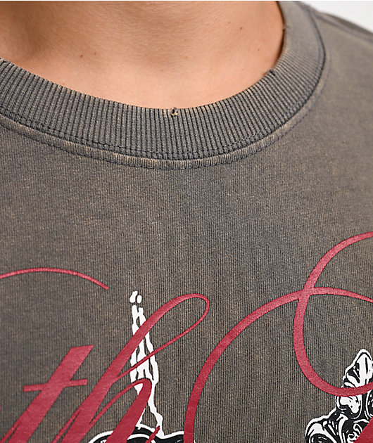 Ninth Hall Little Helper Grey Wash T-Shirt