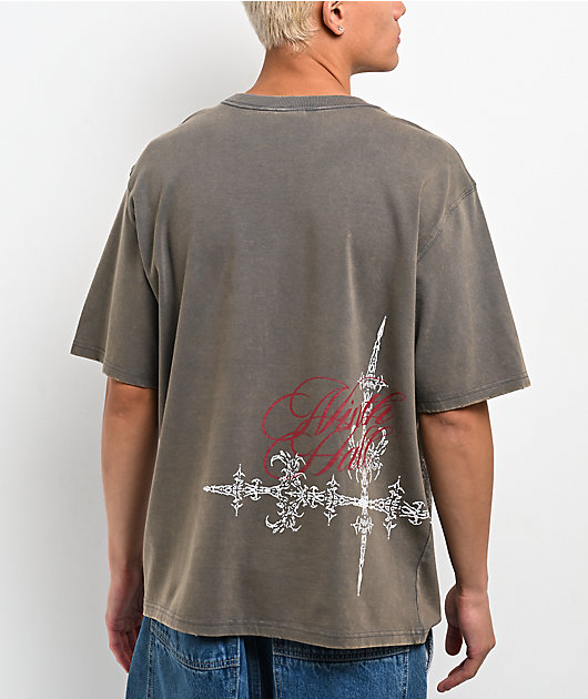 Ninth Hall Little Helper Grey Wash T-Shirt